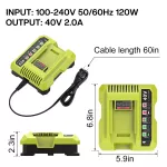 Nabíječka Ryobi pro baterie 36V - 40V Li-Ion, nahrazuje originál TopTechnology