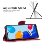 Pouzdro Xiaomi Redmi Note 11 Global, Xiaomi Redmi Note 11s red, červené, tzv. knížka, materiál syntetická kůže TopTechnology