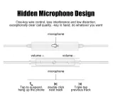 Stereo sluchátka pro Apple iPhone 3,5mm jack, kabelová bílá s mikrofonem, určená pro další zařízení Apple s tímto konektorem TopTechnology