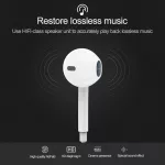 Stereo sluchátka pro Apple iPhone s rozhraním USB-C, kabelová bílá s mikrofonem, určená pro zařízení s konektorem Typu-C TopTechnology
