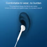 Stereo sluchátka pro Apple iPhone s rozhraním USB-C, kabelová bílá s mikrofonem, určená pro zařízení s konektorem Typu-C TopTechnology