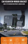 XBNC107 držák mobilu a GPS na zpětné zrcátko automobilu, silná pružina chrání před vypadnutím zařízení i na hrbolaté cestě, otáčení 360° TopTechnology