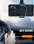 XBNC107 držák mobilu a GPS na zpětné zrcátko automobilu, silná pružina chrání před vypadnutím zařízení i na hrbolaté cestě, otáčení 360° TopTechnology