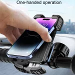 YYS-680 držák mobilu a GPS navigace pro horská kola i motocykly, masivní provedení z pevných materiálů tlumící nárazy, rychlá instalace ( do 3s ) , bezpečnostní zámek TopTechnology