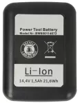 Baterie Gesipa Accubird, Firebird, Würth 14,4V 1500mAh Li-Ion, kvalitní akumulátor pro pracovní nástroje, nahrazuje originál TopTechnology Baterie Gesipa Accubird, Firebird, Würth 14,4V 1500mAh Li-Ion, kvalitní akumulátor pro pracovní nástroje, nahrazuje originál TopTechnology