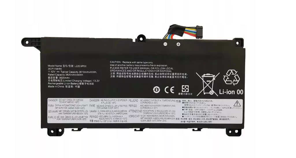 Baterie Lenovo L22M3PE0 3900mAh 11,52V Li-Pol
