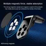 BNMD15 magnetický držák telefonu do větrací mřížky ventilátoru, kovový, barva černá TopTechnology