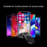 BNMD15 magnetický držák telefonu do větrací mřížky ventilátoru, kovový, barva černá TopTechnology