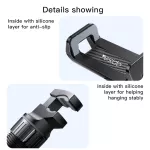 C192 držák mobilního telefonu na zpětné zrcátko automobilu, silná pružina chrání před vypadnutím zařízení i na hrbolaté cestě, otáčení na čtyřech kloubech 2 x 360° a 2 x 120° Yesido