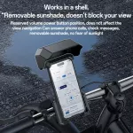 C331 držák telefonu na kolo, motocykl, s mechanickým uzamykáním, nastavením o 360 stupňů a sluneční clonou pro lepší viditelnost LCD displeje Yesido C331