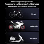 C331 držák telefonu na kolo, motocykl, s mechanickým uzamykáním, nastavením o 360 stupňů a sluneční clonou pro lepší viditelnost LCD displeje Yesido C331