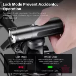 Cyklistický dobíjecí světlomet s vysokým jasem a svítivostí, s funkcí připomenutí nabíjení WEST BIKING