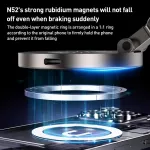 D1W magnetický držák telefonu s bezdrátový nabíjením 15W , otočný, skládací, primárně určený do automobilu, řada TARNISH TopTechnology