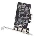 FireWire karta iEEE 1394 pro stolní PC umožňuje přenos dat s videokamer, disků, skenerů, digitálních fotoaparátů a dalších zařízení Plug & Play + kabel s koncovkami 6 pin a 4 pin TopTechnology