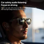 IO35 hudební Hi-Fi sluneční brýle s podporou bluetooth hovorů, voděodolnost IP54, černé Yesido