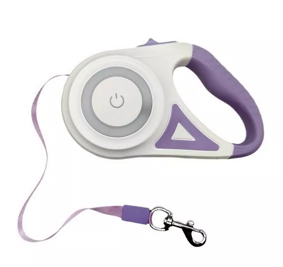 LED světelné zatahovací vodítko pro psy - 5m