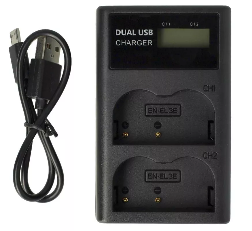 EN-EL3e duální USB nabíječka