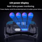 W6100A LED vlnová senzorová čelovka COB - Chip On Board, což umožňuje kompaktní a jasný světelný zdroj s širokým úhlem svícení E-SMARTER