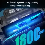 W6100A LED vlnová senzorová čelovka COB - Chip On Board, což umožňuje kompaktní a jasný světelný zdroj s širokým úhlem svícení E-SMARTER