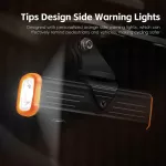 YP0701473 Světlo na kolo z hliníkové slitiny, svítilna s vysokou intenzitou, odolnost proti stříkající vodě IPX5 WEST BIKING