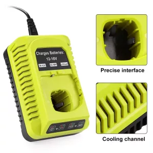 Nabíječka Ryobi ONE+ 18 V | kvalitní kompatibilní nabíječka pro baterie Li-Ion, Ni-MH a Ni-Cd – náhrada originálních nabíječek Ryobi TopTechnology