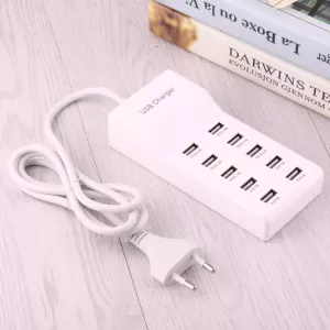 USB nabíjecí multiadaptér s deseti porty