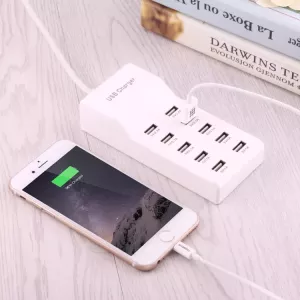 USB nabíječka s 10 porty 5V / 2,4A – multiadaptér pro současné nabíjení více zařízení S-T-A-R USB nabíječka s 10 porty 5V / 2,4A – multiadaptér pro současné nabíjení více zařízení S-T-A-R