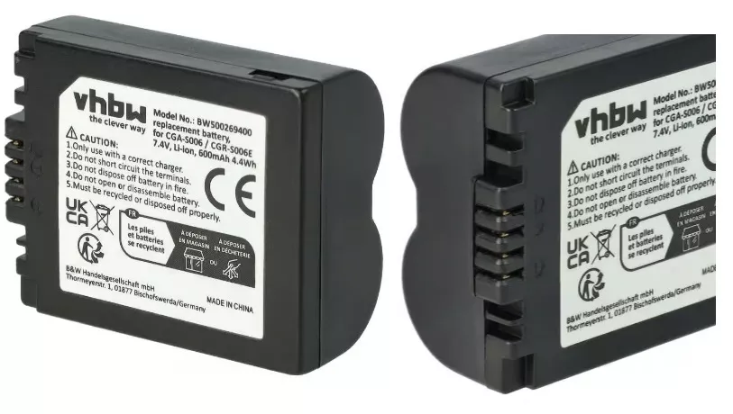  Baterie Panasonic CGA-S006E 600mAh Li-Ion