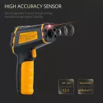 Bezkontaktní infra teploměr SMART SENSOR ST490 (−50 až 490 °C) – digitální laserový pyrometr s vysokou přesností pro kuchyni, grilování i průmyslové měření