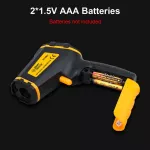 Bezkontaktní infra teploměr SMART SENSOR ST490 (−50 až 490 °C) – digitální laserový pyrometr s vysokou přesností pro kuchyni, grilování i průmyslové měření