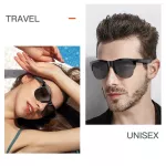 Bluetooth chytré sluneční brýle s reproduktory a mikrofonem – bezdrátová handsfree sluchátka Bluetooth 5.3, polarizační UV400 čočky, USB-C nabíjení TopTechnology
