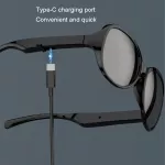 Bluetooth chytré sluneční brýle s reproduktory a mikrofonem – bezdrátová handsfree sluchátka Bluetooth 5.3, polarizační UV400 čočky, USB-C nabíjení TopTechnology
