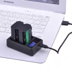 Duální nabíječka Sony NP-FZ100 s LCD a USB – kompatibilní s originálními i neoriginálními bateriemi TopTechnology