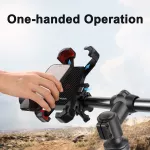 Univerzální držák telefonu na kolo a motocykl JOYROOM – otočný 360° držák na řídítka pro mobilní telefony 4,7–7", rychloupínací čtyřbodové uchycení Univerzální držák telefonu na kolo a motocykl JOYROOM – otočný 360° držák na řídítka pro mobilní telefony 4,7–7", rychloupínací čtyřbodové uchycení
