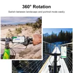 Univerzální držák telefonu na kolo a motocykl JOYROOM – otočný 360° držák na řídítka pro mobilní telefony 4,7–7", rychloupínací čtyřbodové uchycení Univerzální držák telefonu na kolo a motocykl JOYROOM – otočný 360° držák na řídítka pro mobilní telefony 4,7–7", rychloupínací čtyřbodové uchycení
