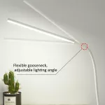 LED lampička s klipem a ohebným ramenem – USB stmívatelná stolní lampa na čtení, práci i do postele TopTechnology