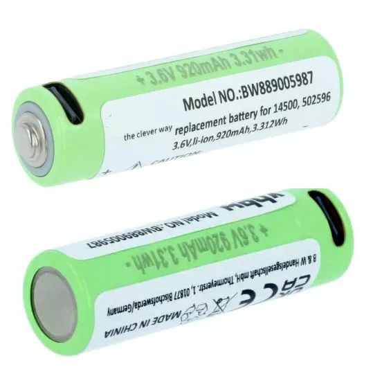 Baterie Li-Ion 14500 3.6V 920mAh USB-C port