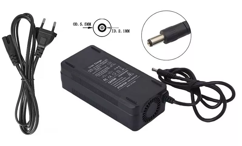 Nabíječka 42V 4A pro 36V Li-ion baterie | 5.5×2.1 mm