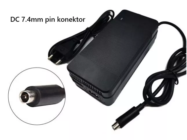 Nabíječka 42V 4A 7.4mm pin | pro 36V Li-ion baterie