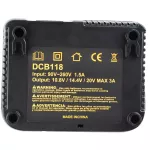 Nabíječka DCB118 18V / 54V XR FLEXVOLT | kompatibilní nabíječka pro baterie DeWALT XR Li-Ion a FLEXVOLT, náhrada originálu, nabíjí až 3A TopTechnology Nabíječka DCB118 18V / 54V XR FLEXVOLT | kompatibilní nabíječka pro baterie DeWALT XR Li-Ion a FLEXVOLT, náhrada originálu, nabíjí až 3A TopTechnology