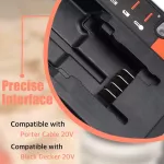 Nabíječka PCC692L pro Black & Decker Li-Ion baterie 10,8V–18V, náhradní dobíjecí zdroj AKU nářadí a jiných zařízení, nahrazuje originál TopTechnology
