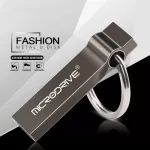 Kovový USB flash disk 128 GB šedý s kroužkem na klíče – USB 2.0 MICRODRIVE Kovový USB flash disk 128 GB šedý s kroužkem na klíče – USB 2.0 MICRODRIVE