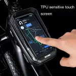 Cyklistická brašna na rám kola WILD MAN XT2 1 l s dotykovým pouzdrem na mobil, pevnou skořepinou a ochranou proti dešti WILD-MAN