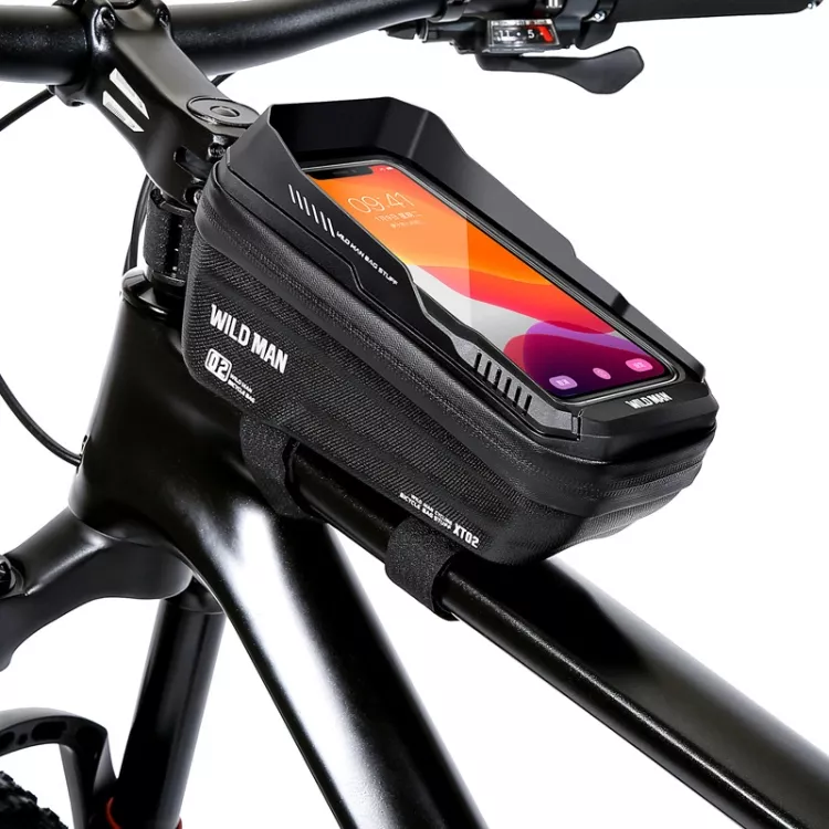 Cyklistická brašna WILD MAN XT2 na rám kola s pouzdrem na mobil