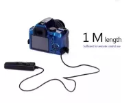 Dálková kabelová spoušť Canon RS-80N3 (N3) – náhrada originálu, 1 m | pro EOS R5, R6, 5D, 6D, 7D, 1D a další TopTechnology