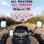 Hliníkový držák telefonu na kolo, elektrokolo a motocykl – otočný držák mobilu 4–6,6", navigace, černý S-T-A-R Hliníkový držák telefonu na kolo, elektrokolo a motocykl – otočný držák mobilu 4–6,6", navigace, černý S-T-A-R