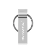 USB flash disk 32 GB kovový šedý – přívěsek na klíče, USB 2.0