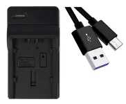 USB-C nabíječka pro baterie Panasonic VW-VBG130, VW-VBG260, CGA-DU07, CGA-DU21 TopTechnology USB-C nabíječka pro baterie Panasonic VW-VBG130, VW-VBG260, CGA-DU07, CGA-DU21 TopTechnology