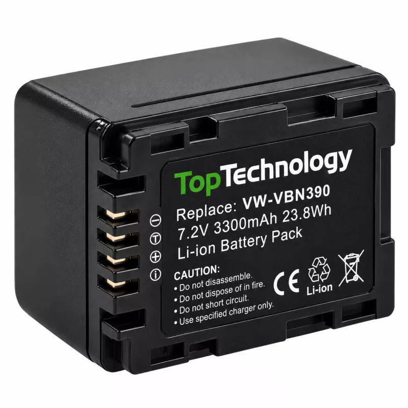Baterie Panasonic VW-VBN390 3300mAh 7,2V Li-Ion