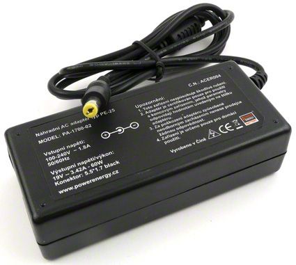 AC adaptér pro Acer 19V 3,42A - 5,5x1,7mm Power Energy Battery